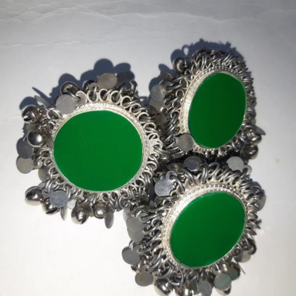 Ethnic Afghan Silver Kuchi Bells Ring, Afghan Statement Massive Ring - Picture 3 of 6